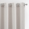 image:imageDriftAway 3D Chenille Striped Curtains 84 Inches Long Tweed Linen Textured Light Filtering Woven Embroidered Luxury Soft Drapes for Living Room Bedroom Grommet Privacy 2 Panels W52 x L84 TaupeCoffee