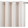 image:imageDriftAway 3D Chenille Striped Curtains 84 Inches Long Tweed Linen Textured Light Filtering Woven Embroidered Luxury Soft Drapes for Living Room Bedroom Grommet Privacy 2 Panels W52 x L84 TaupeTaupe