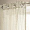 image:imageDriftAway 3D Chenille Striped Curtains 84 Inches Long Tweed Linen Textured Light Filtering Woven Embroidered Luxury Soft Drapes for Living Room Bedroom Grommet Privacy 2 Panels W52 x L84 TaupeGreen Gray