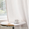 image:imageDriftAway 3D Chenille Striped Curtains 84 Inches Long Tweed Linen Textured Light Filtering Woven Embroidered Luxury Soft Drapes for Living Room Bedroom Grommet Privacy 2 Panels W52 x L84 TaupeTaupe