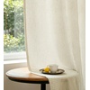 image:imageDriftAway 3D Chenille Striped Curtains 84 Inches Long Tweed Linen Textured Light Filtering Woven Embroidered Luxury Soft Drapes for Living Room Bedroom Grommet Privacy 2 Panels W52 x L84 TaupeGreen Gray