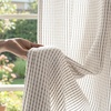 image:imageDriftAway 3D Chenille Striped Curtains 84 Inches Long Tweed Linen Textured Light Filtering Woven Embroidered Luxury Soft Drapes for Living Room Bedroom Grommet Privacy 2 Panels W52 x L84 TaupeCoffee