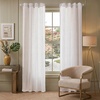 image:imageDriftAway 3D Chenille Striped Curtains 84 Inches Long Tweed Linen Textured Light Filtering Woven Embroidered Luxury Soft Drapes for Living Room Bedroom Grommet Privacy 2 Panels W52 x L84 TaupeTaupe