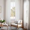 image:imageDriftAway 3D Chenille Striped Curtains 84 Inches Long Tweed Linen Textured Light Filtering Woven Embroidered Luxury Soft Drapes for Living Room Bedroom Grommet Privacy 2 Panels W52 x L84 TaupeCoffee