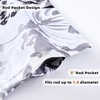 image:imageDriftAway Acacia Floral Blossom Watercolor Printed 100 Percent Blackout Thermal Insulated Window Curtain Valance Rod Pocket Single 52 Inch by 24 Inch Plus 2 Inch Header GrayGrey