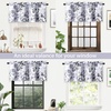 image:imageDriftAway Acacia Floral Blossom Watercolor Printed 100 Percent Blackout Thermal Insulated Window Curtain Valance Rod Pocket Single 52 Inch by 24 Inch Plus 2 Inch Header GrayGrey
