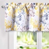image:imageDriftAway Acacia Floral Blossom Watercolor Printed 100 Percent Blackout Thermal Insulated Window Curtain Valance Rod Pocket Single 52 Inch by 24 Inch Plus 2 Inch Header GrayYellow