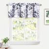 image:imageDriftAway Acacia Floral Blossom Watercolor Printed 100 Percent Blackout Thermal Insulated Window Curtain Valance Rod Pocket Single 52 Inch by 24 Inch Plus 2 Inch Header GrayGrey