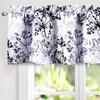 image:imageDriftAway Acacia Floral Blossom Watercolor Printed 100 Percent Blackout Thermal Insulated Window Curtain Valance Rod Pocket Single 52 Inch by 24 Inch Plus 2 Inch Header GrayGrey