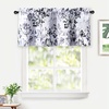 image:imageDriftAway Acacia Floral Blossom Watercolor Printed 100 Percent Blackout Thermal Insulated Window Curtain Valance Rod Pocket Single 52 Inch by 24 Inch Plus 2 Inch Header GrayGrey