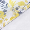 image:imageDriftAway Acacia Floral Blossom Watercolor Printed 100 Percent Blackout Thermal Insulated Window Curtain Valance Rod Pocket Single 52 Inch by 24 Inch Plus 2 Inch Header GrayYellow