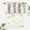 image:imageDriftAway Acacia Floral Blossom Watercolor Printed 100 Percent Blackout Thermal Insulated Window Curtain Valance Rod Pocket Single 52 Inch by 24 Inch Plus 2 Inch Header GrayYellow