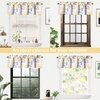 image:imageDriftAway Acacia Floral Blossom Watercolor Printed 100 Percent Blackout Thermal Insulated Window Curtain Valance Rod Pocket Single 52 Inch by 24 Inch Plus 2 Inch Header GrayYellow