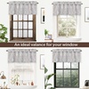 image:imageDriftAway Adrianne Damask and Floral Pattern Window Curtain Valance 52 Inch by 20 Inch Beige and GrayAdriannebeige