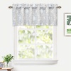 image:imageDriftAway Adrianne Damask and Floral Pattern Window Curtain Valance 52 Inch by 20 Inch Beige and GrayAdriannebeige