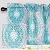 image:imageDriftAway Adrianne Damask and Floral Pattern Window Curtain Valance 52 Inch by 20 Inch Beige and GrayAdrianneteal