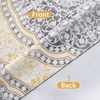 image:imageDriftAway Adrianne Damask and Floral Pattern Window Curtain Valance 52 Inch by 20 Inch Beige and GrayAdrianneyellow
