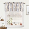 image:imageDriftAway Adrianne Damask and Floral Pattern Window Curtain Valance 52 Inch by 20 Inch Beige and GrayAdrianneyellow