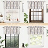 image:imageDriftAway Adrianne Damask and Floral Pattern Window Curtain Valance 52 Inch by 20 Inch Beige and GrayAdrianneyellow