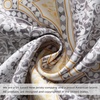 image:imageDriftAway Adrianne Damask and Floral Pattern Window Curtain Valance 52 Inch by 20 Inch Beige and GrayAdrianneyellow