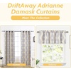 image:imageDriftAway Adrianne Damask and Floral Pattern Window Curtain Valance 52 Inch by 20 Inch Beige and GrayAdrianneyellow