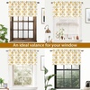 image:imageDriftAway Amelia Retro Geo Pattern Round Circle Star Print Blackout Valance Rod Pocket Curtain Single 52 Inch by 24 Inch Plus 2 Inch Header YellowYellow
