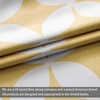 image:imageDriftAway Amelia Retro Geo Pattern Round Circle Star Print Blackout Valance Rod Pocket Curtain Single 52 Inch by 24 Inch Plus 2 Inch Header YellowYellow