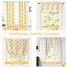 image:imageDriftAway Amelia Retro Geo Pattern Round Circle Star Print Blackout Valance Rod Pocket Curtain Single 52 Inch by 24 Inch Plus 2 Inch Header YellowYellow