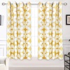 image:imageDriftAway Amelia Thermal Blackout Room Darkening Grommet Window Curtains Retro Geo Pattern Round Circle Star Print Set of 2 Panels Each 52 Inch by 84 Inch YellowYellow