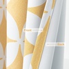 image:imageDriftAway Amelia Thermal Blackout Room Darkening Grommet Window Curtains Retro Geo Pattern Round Circle Star Print Set of 2 Panels Each 52 Inch by 84 Inch YellowYellow