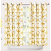 image:imageDriftAway Amelia Thermal Blackout Room Darkening Grommet Window Curtains Retro Geo Pattern Round Circle Star Print Set of 2 Panels Each 52 Inch by 84 Inch YellowYellow