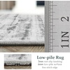 image:imageDriftAway Area Rug 5x7 Washable Rugs for Living Room Non Slip Rubber Backing Low Pile Non Shedding Carpet Friendly Boho Foldable Vintage Rugs for Bedroom Dining Room Natural Gray BrickLight GrayWhite