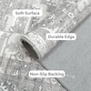 image:imageDriftAway Area Rug 5x7 Washable Rugs for Living Room Non Slip Rubber Backing Low Pile Non Shedding Carpet Friendly Boho Foldable Vintage Rugs for Bedroom Dining Room Natural Gray BrickGrey