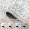 image:imageDriftAway Area Rug 5x7 Washable Rugs for Living Room Non Slip Rubber Backing Low Pile Non Shedding Carpet Friendly Boho Foldable Vintage Rugs for Bedroom Dining Room Natural Gray BrickPink