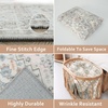 image:imageDriftAway Area Rug 5x7 Washable Rugs for Living Room Non Slip Rubber Backing Low Pile Non Shedding Carpet Friendly Boho Foldable Vintage Rugs for Bedroom Dining Room Natural Gray BrickPink
