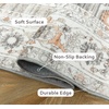 image:imageDriftAway Area Rug 5x7 Washable Rugs for Living Room Non Slip Rubber Backing Low Pile Non Shedding Carpet Friendly Boho Foldable Vintage Rugs for Bedroom Dining Room Natural Gray BrickNaturalGrayBrick
