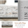 image:imageDriftAway Area Rug 5x7 Washable Rugs for Living Room Non Slip Rubber Backing Low Pile Non Shedding Carpet Friendly Boho Foldable Vintage Rugs for Bedroom Dining Room Natural Gray BrickNaturalGrayBrick