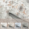 image:imageDriftAway Area Rug 5x7 Washable Rugs for Living Room Non Slip Rubber Backing Low Pile Non Shedding Carpet Friendly Boho Foldable Vintage Rugs for Bedroom Dining Room Natural Gray BrickNaturalGrayBrick