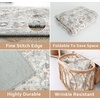 image:imageDriftAway Area Rug 5x7 Washable Rugs for Living Room Non Slip Rubber Backing Low Pile Non Shedding Carpet Friendly Boho Foldable Vintage Rugs for Bedroom Dining Room Natural Gray BrickNaturalGrayBrick