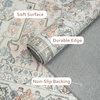 image:imageDriftAway Area Rug 5x7 Washable Rugs for Living Room Non Slip Rubber Backing Low Pile Non Shedding Carpet Friendly Boho Foldable Vintage Rugs for Bedroom Dining Room Natural Gray BrickPink