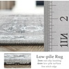 image:imageDriftAway Area Rug 5x7 Washable Rugs for Living Room Non Slip Rubber Backing Low Pile Non Shedding Carpet Friendly Boho Foldable Vintage Rugs for Bedroom Dining Room Natural Gray BrickGrey