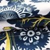 image:imageDriftAway Bird Tree Floral Flower Leaf Lined Thermal Insulated Energy Saving Window Curtain Valance for Living Room Bedroom Kitchen 2 Layer Rod Pocket 52 Inch by 18 Inch Plus 2 Inch Header NavyNavy