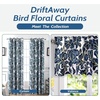 image:imageDriftAway Bird Tree Floral Flower Leaf Lined Thermal Insulated Energy Saving Window Curtain Valance for Living Room Bedroom Kitchen 2 Layer Rod Pocket 52 Inch by 18 Inch Plus 2 Inch Header NavyNavy
