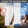 image:imageDriftAway Blackout Soundproof Thermal Insulated Linen Textured Curtains with Quilted Thermal Lining for Cold and Heat Blocking Noise Reducing Daytime Sleep 1 PC 52 Inches by 96 Inches RedWhite