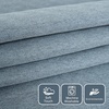 image:imageDriftAway Blackout Soundproof Thermal Insulated Linen Textured Curtains with Quilted Thermal Lining for Cold and Heat Blocking Noise Reducing Daytime Sleep 1 PC 52 Inches by 96 Inches RedDusty Blue