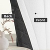 image:imageDriftAway Blackout Soundproof Thermal Insulated Linen Textured Curtains with Quilted Thermal Lining for Cold and Heat Blocking Noise Reducing Daytime Sleep 1 PC 52 Inches by 96 Inches RedWhite