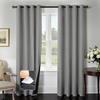 image:imageDriftAway Blackout Soundproof Thermal Insulated Linen Textured Curtains with Quilted Thermal Lining for Cold and Heat Blocking Noise Reducing Daytime Sleep 1 PC 52 Inches by 96 Inches RedGrey