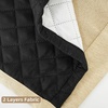 image:imageDriftAway Blackout Soundproof Thermal Insulated Linen Textured Curtains with Quilted Thermal Lining for Cold and Heat Blocking Noise Reducing Daytime Sleep 1 PC 52 Inches by 96 Inches RedBeige