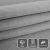 image:imageDriftAway Blackout Soundproof Thermal Insulated Linen Textured Curtains with Quilted Thermal Lining for Cold and Heat Blocking Noise Reducing Daytime Sleep 1 PC 52 Inches by 96 Inches RedGrey