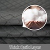 image:imageDriftAway Blackout Soundproof Thermal Insulated Linen Textured Curtains with Quilted Thermal Lining for Cold and Heat Blocking Noise Reducing Daytime Sleep 1 PC 52 Inches by 96 Inches RedGrey